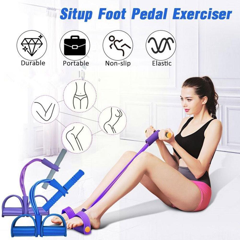 Sit-up Elastic Pull Rope Pedal Tummy Trimmer
