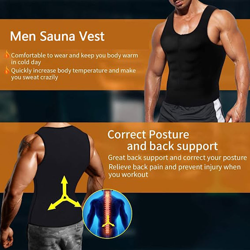 Men and Women Neoprene Sweat Sauna Vest Body Shaper